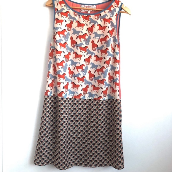 Pink Martini Dresses & Skirts - Pink Martini Mini Dress Horse Print